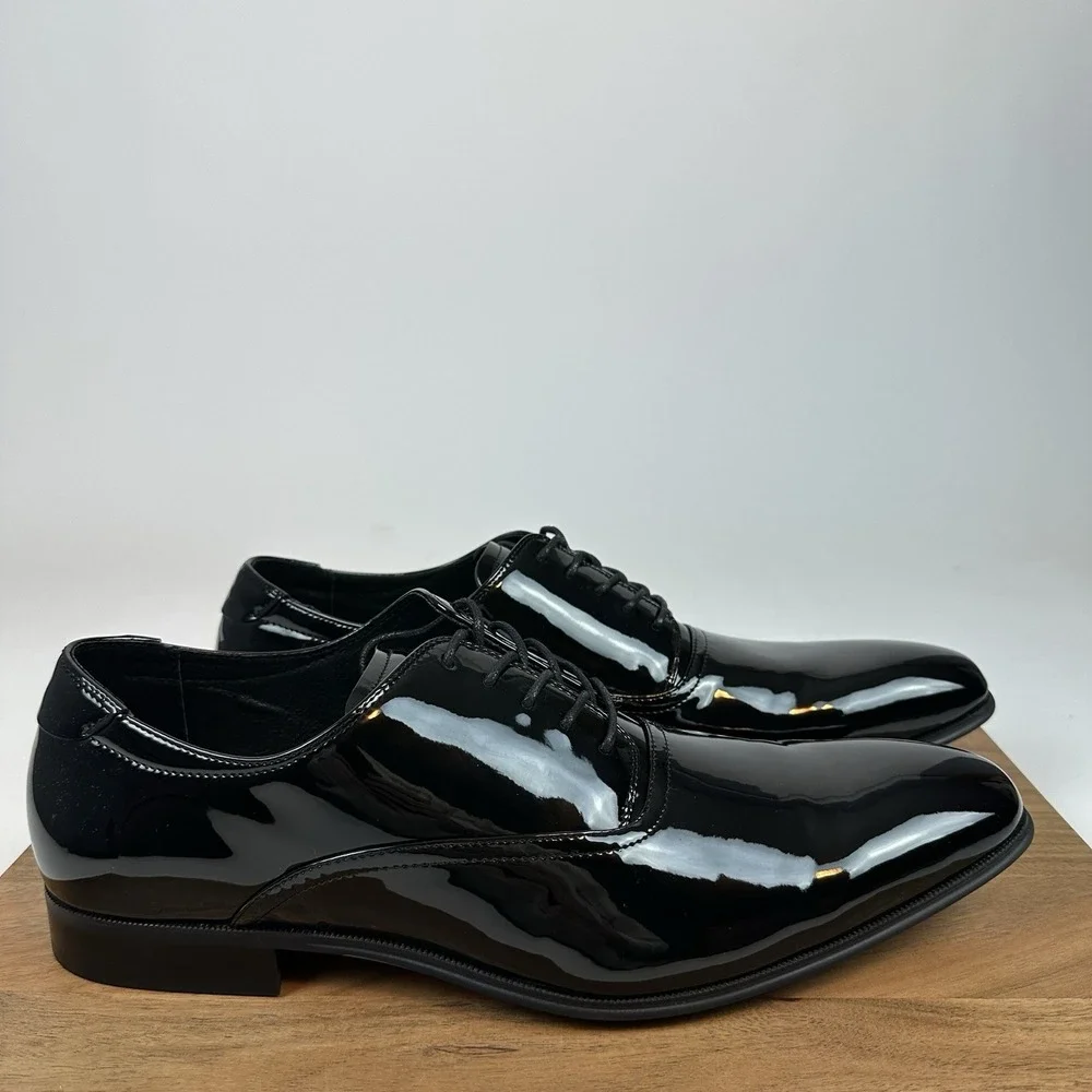 New Mens Joseph Abboud Soiree Patent Leather Lace‎ Up Dress Shoes Sz 15 D